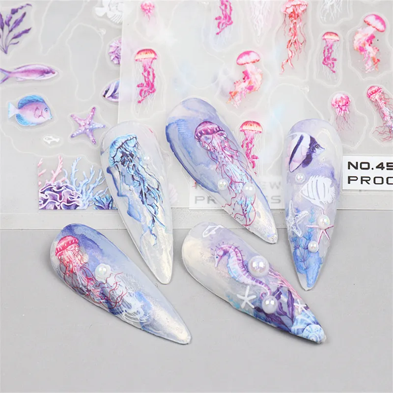 Jellyfish  Nail Stickers